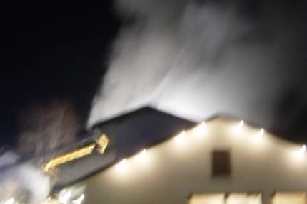 Brand in einem Hotel in Mais